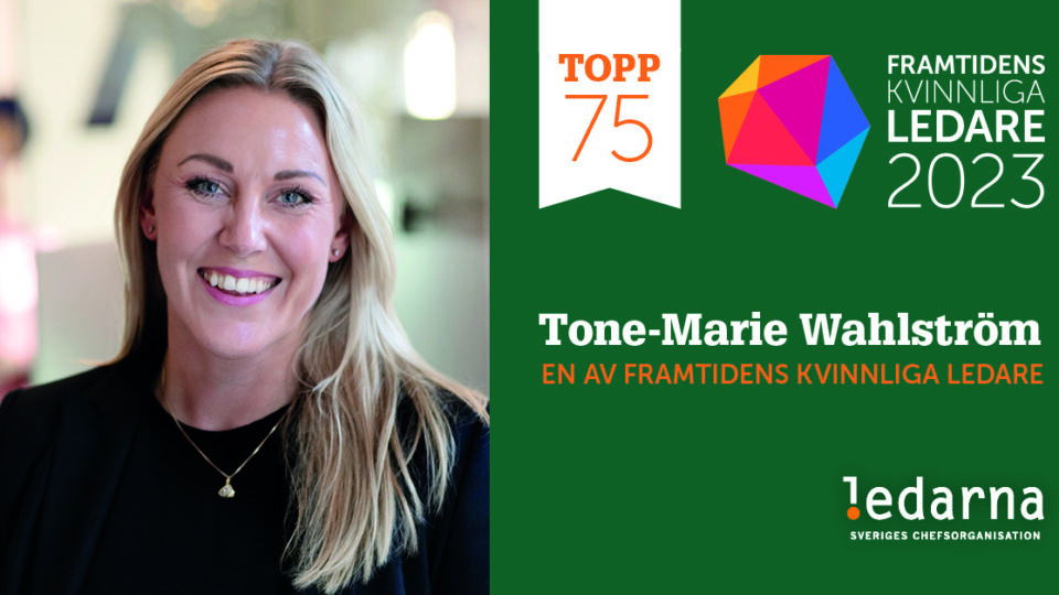 Avegas VD Tone-Marie Wahlström nominerad till Framtidens kvinnliga ledare 2023 - - Avega Group AB