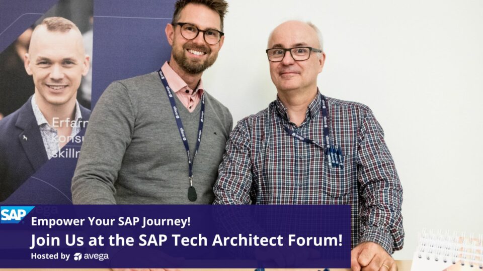 SAP Technical Architect Forum – a knowledge sharing event hosted by Avega